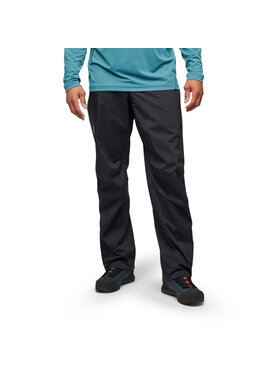 BLACK DIAMOND MEN'S FINELINE STRETCH FULL ZIP PANTS | BLACK