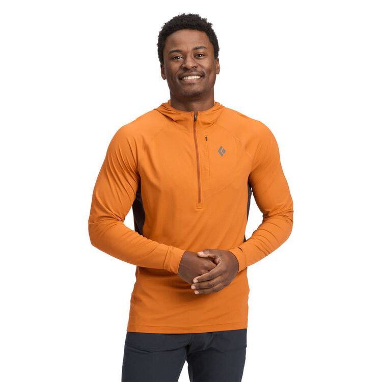 BLACK DIAMOND MEN'S ALPENGLOW PRO HOODY | SAFFRON