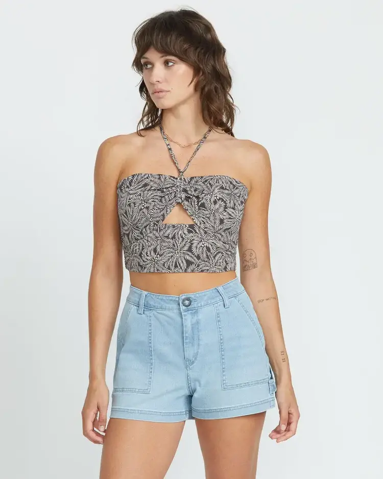 VOLCOM WOMEN'S STONE KRAFT SHORTS | BLUE DRIFT