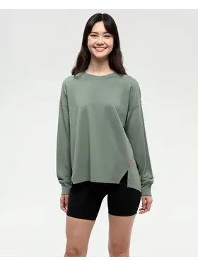 TENTREE WOMEN'S SOOKE CREW | AGAVE GREEN