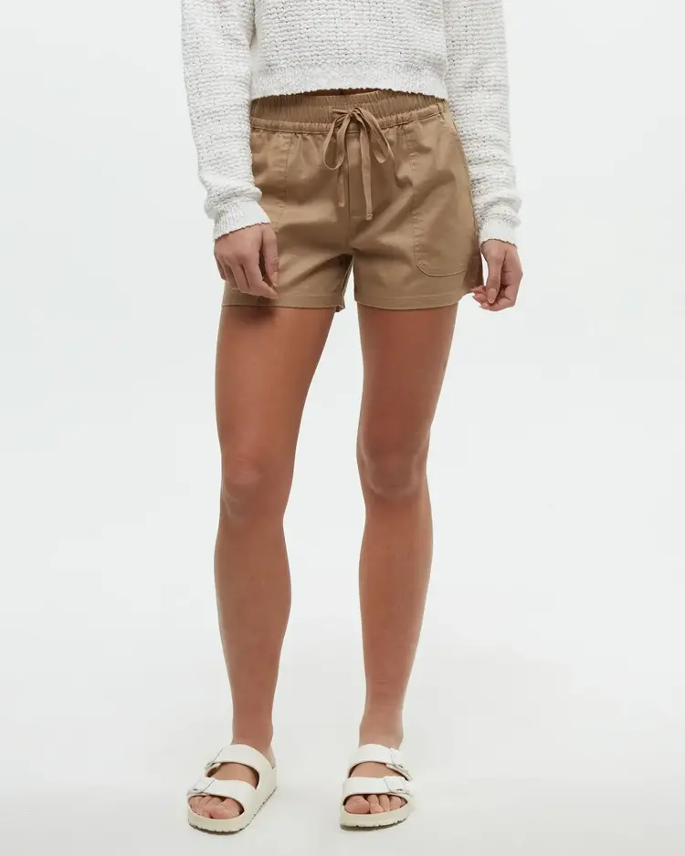 TENTREE WOMEN'S HEMP STRETCH INSTOW SHORT | KHAKI