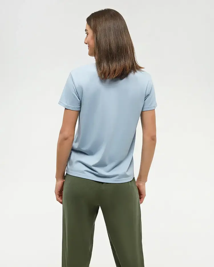 TENTREE WOMEN'S CLIFFTOP T-SHIRT | BLUE HAZE