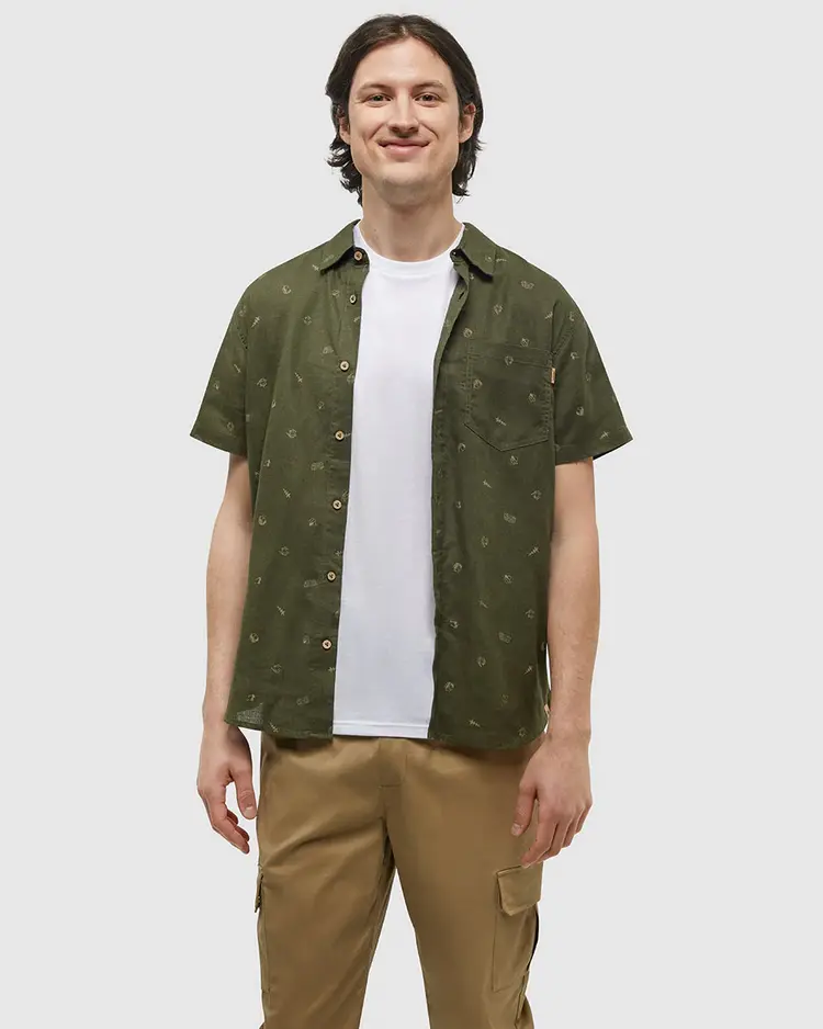 TENTREE  MEN'S MANCOS SHIRT | JASPER CAMPER OAK