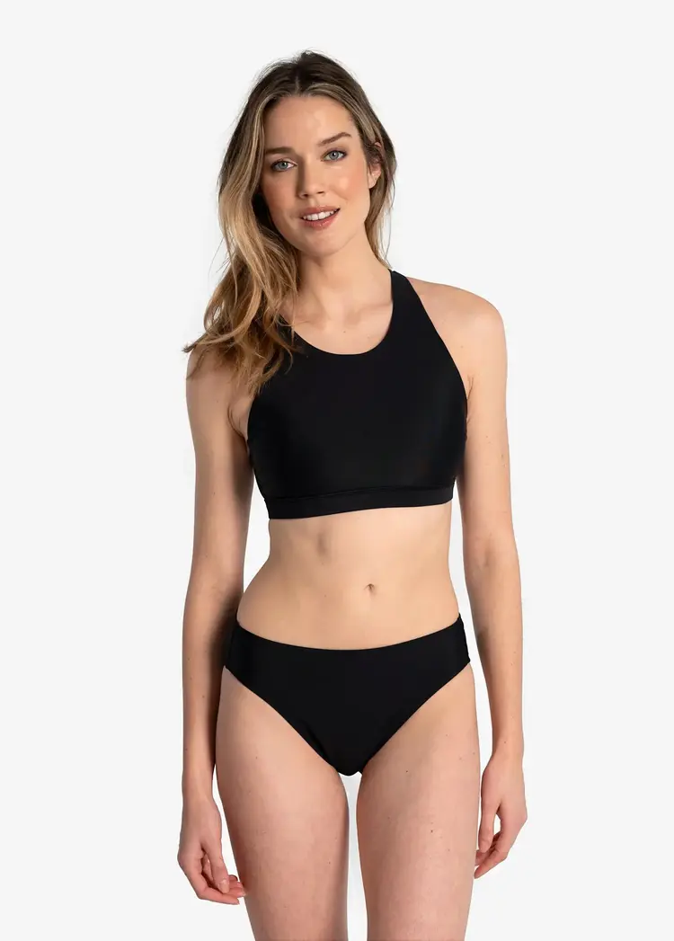 LOLE WOMEN'S OCEAN BIKINI BOTTOMS | BLACK