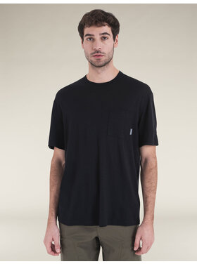ICEBREAKER MEN'S MERINO 150 TECH LITE SS RELAXED POCKET TEE | BLACK