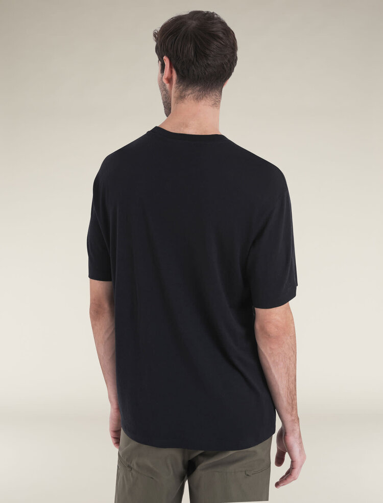 ICEBREAKER MEN'S MERINO 150 TECH LITE SS RELAXED POCKET TEE | BLACK