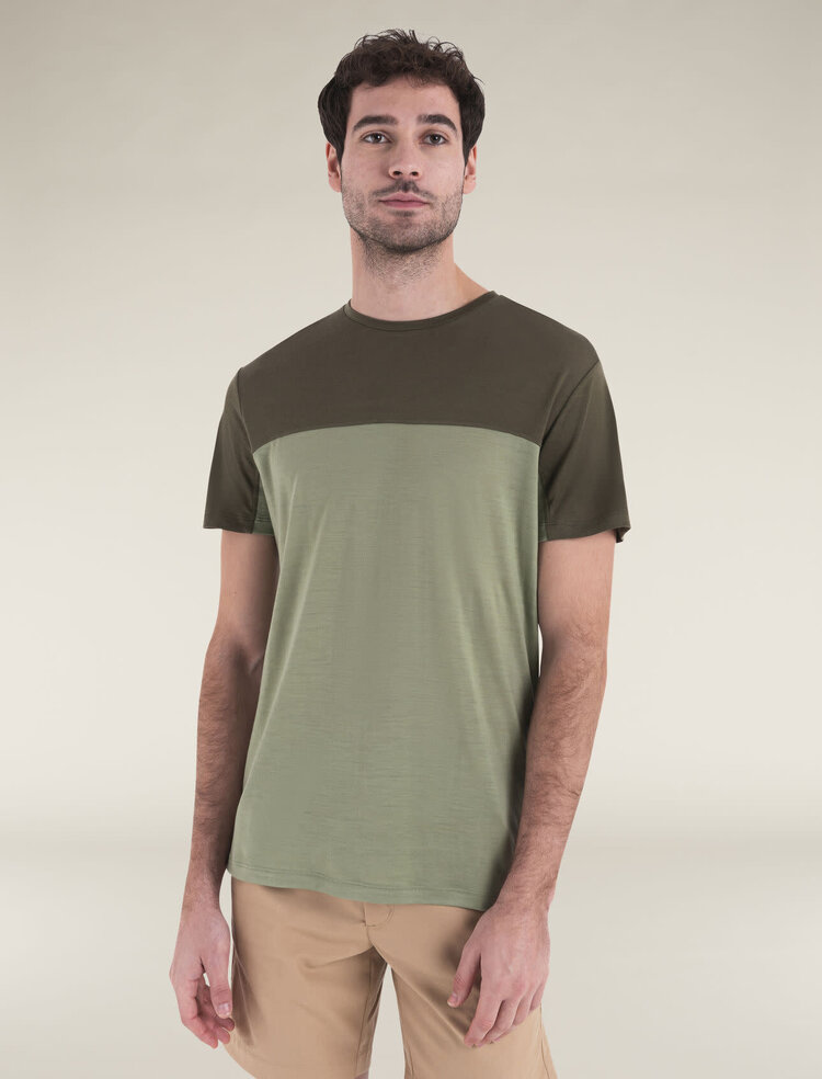ICEBREAKER MEN'S MERINO BLEND 125 COOL-LITE SPHERE SS TEE | LICHEN/LODEN