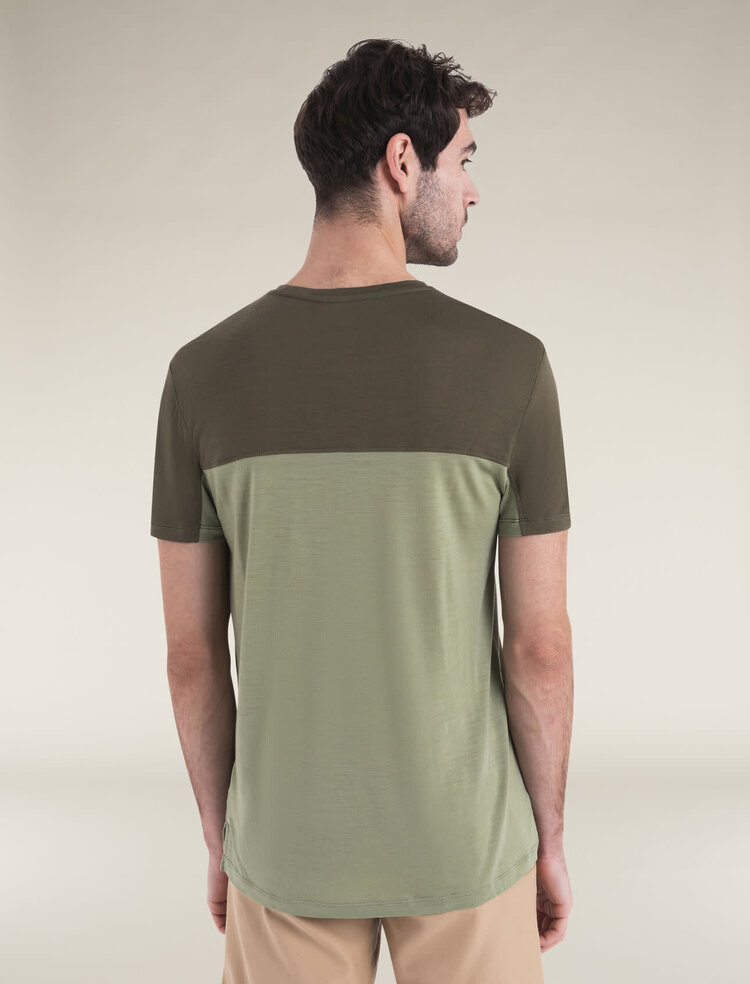 ICEBREAKER MEN'S MERINO BLEND 125 COOL-LITE SPHERE SS TEE | LICHEN/LODEN