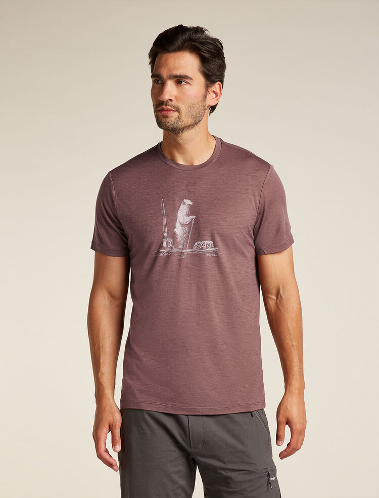 ICEBREAKER MEN'S MERINO 150 TECH LITE SS TEE POLAR PADDLE | CAROB