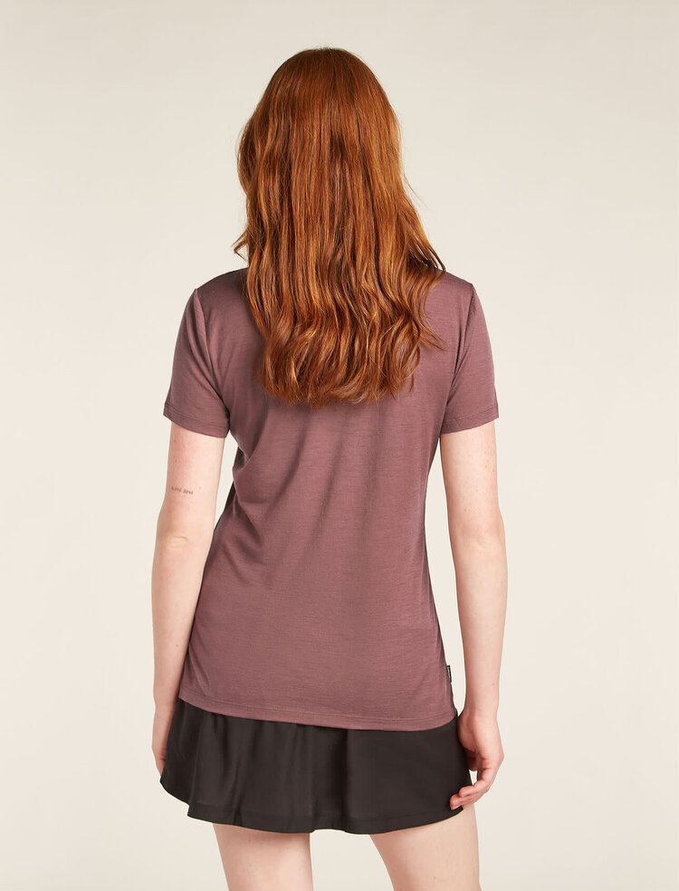 ICEBREAKER WOMEN'S MERINO 150 TECH LITE SS TEE VAN CAMP | CAROB