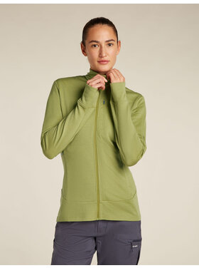 ICEBREAKER WOMEN'S MERINO 260 QUANTUM L/S ZIP JACKET | OLIVE