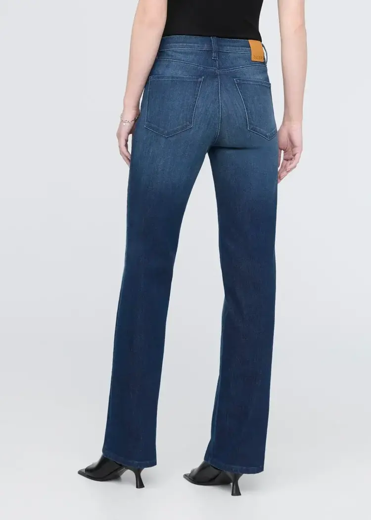 DUER WOMEN'S DENIM+ HIGH RISE STRAIGHT | MOONLIGHT