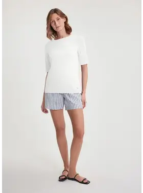 FIG WOMEN'S ROBY S/S TOP | PURE WHITE