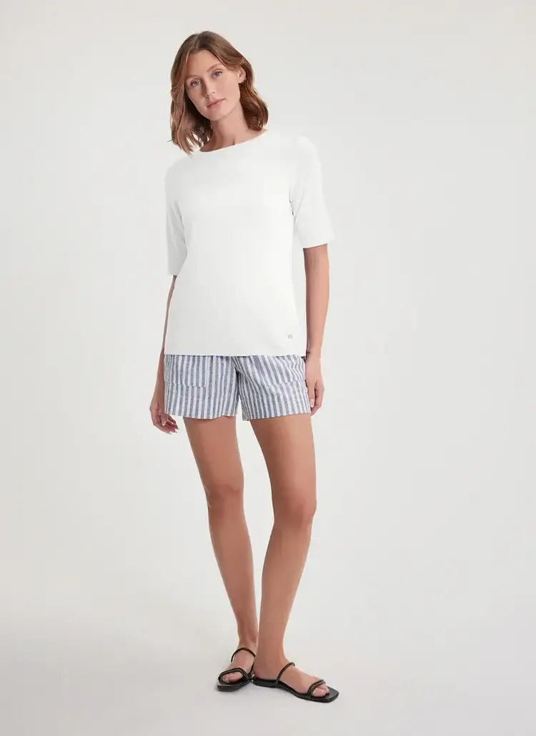 FIG WOMEN'S ROBY S/S TOP | PURE WHITE