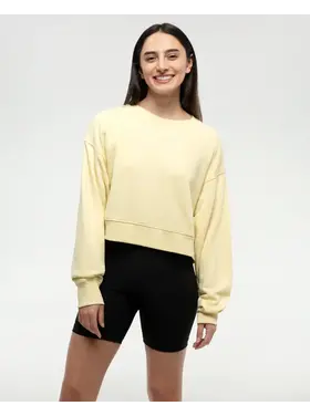 TENTREE WOMEN'S BLUFFS CROPPED CREW | SUNRAY