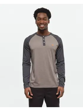 TENTREE MEN'S BAKER HENLEY L/S | FALCON HTHR