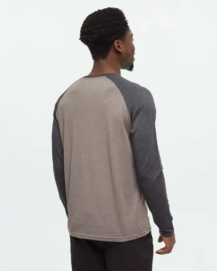 TENTREE MEN'S BAKER HENLEY L/S | FALCON HTHR