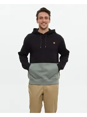 TENTREE MEN'S HOWSON HOODIE | BLACK/AGAVE