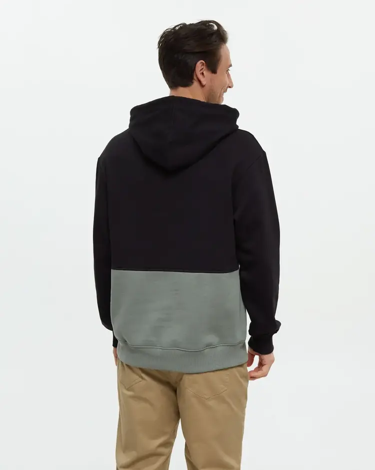 TENTREE MEN'S HOWSON HOODIE | BLACK/AGAVE