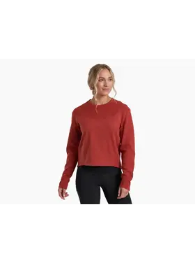 KUHL WOMEN'S LOLA PULLOVER SWEATSHIRT | SCARLET