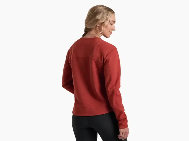 KUHL WOMEN'S LOLA PULLOVER SWEATSHIRT | SCARLET