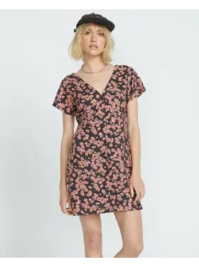 VOLCOM WOMEN'S CRUNK PUNK DRESS | BLACK
