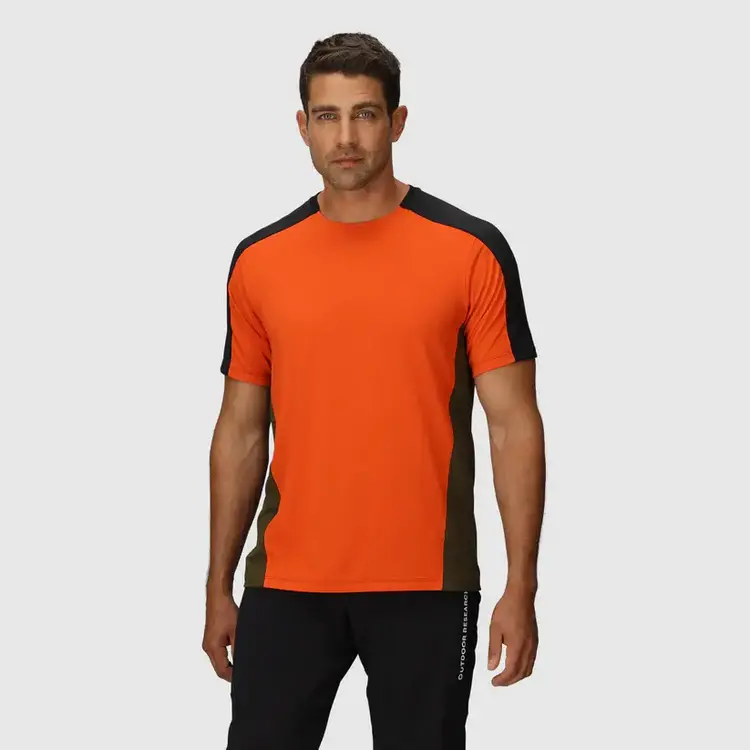 OUTDOOR RESEARCH MEN'S FREEWHEEL MTB S/S JERSEY | BLK/SPICE/OLIVE