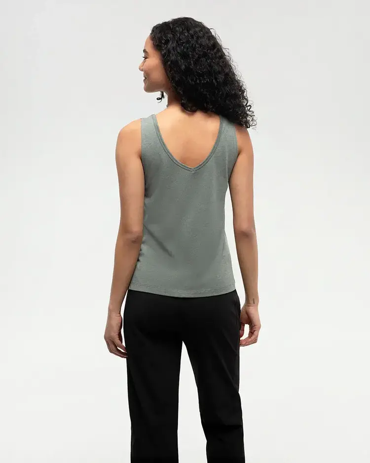 TENTREE WOMEN'S KINNEY TANK | AGAVE GREEN