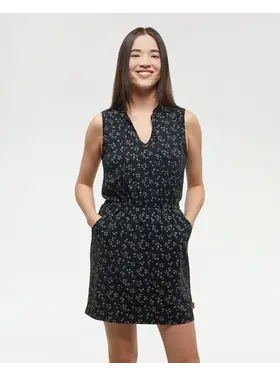 TENTREE WOMEN'S ARDEN DRESS | BLACK DAISY