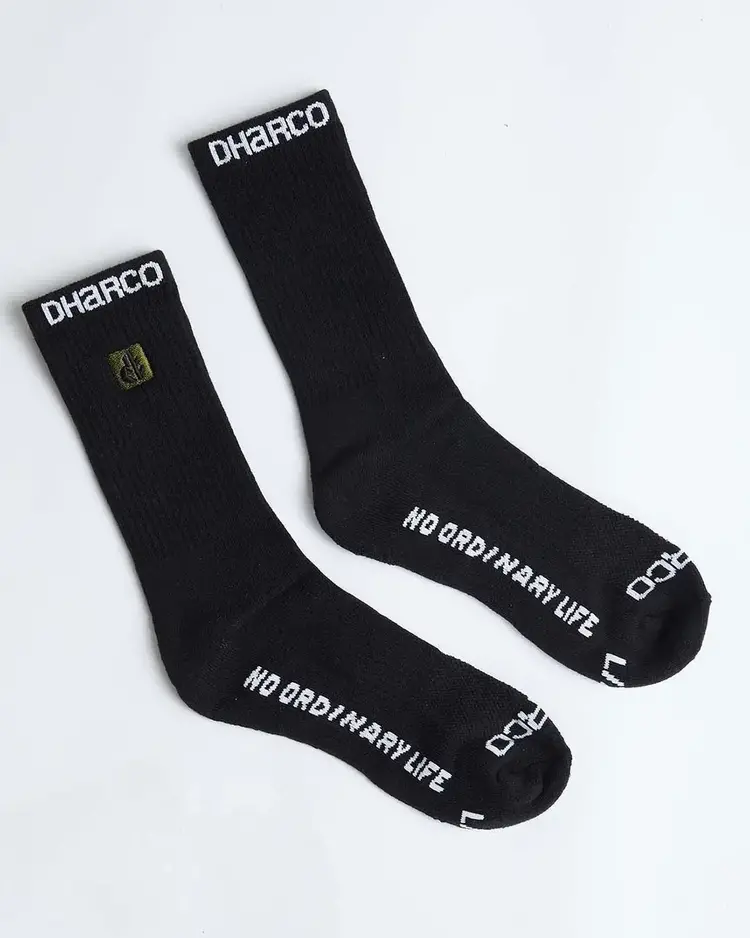 DHARCO DHARCO CREW SOCKS | BLACK