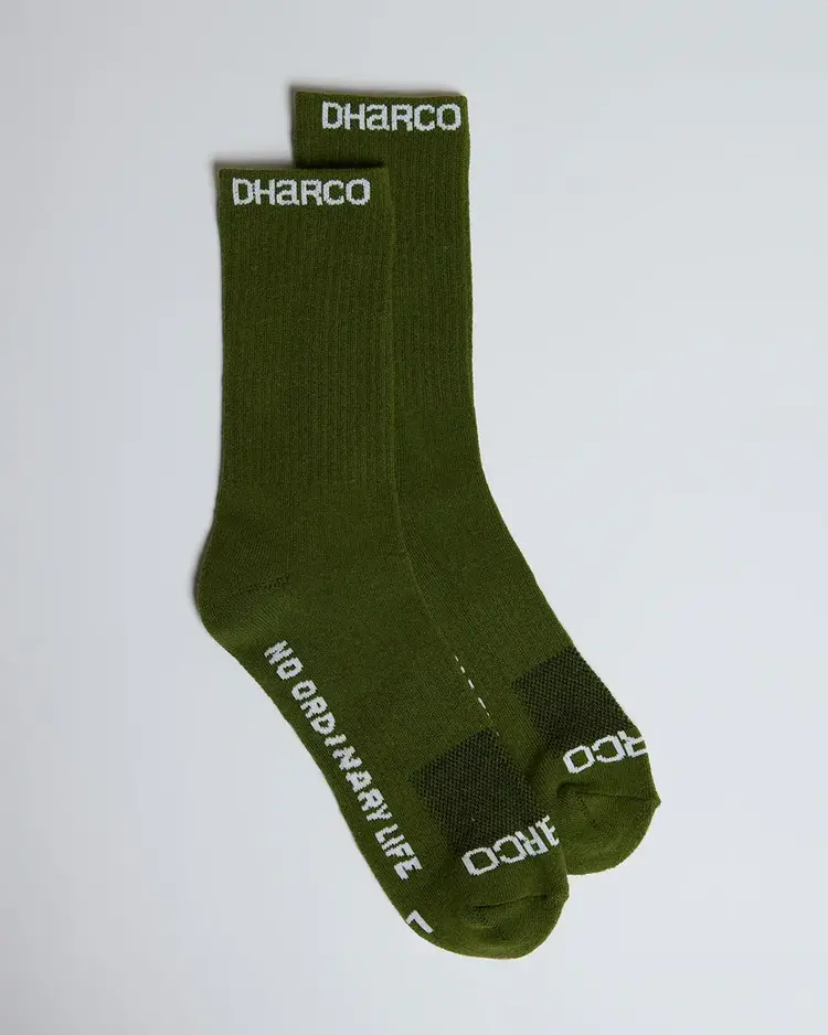 DHARCO CREW SOCKS | GORILLA GREEN