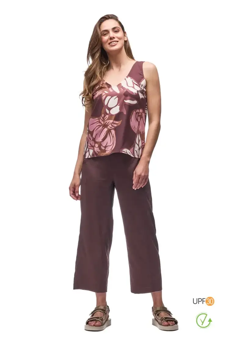 INDYEVA WOMEN'S HALKA II TOP | BURGUNDY PIWONIA