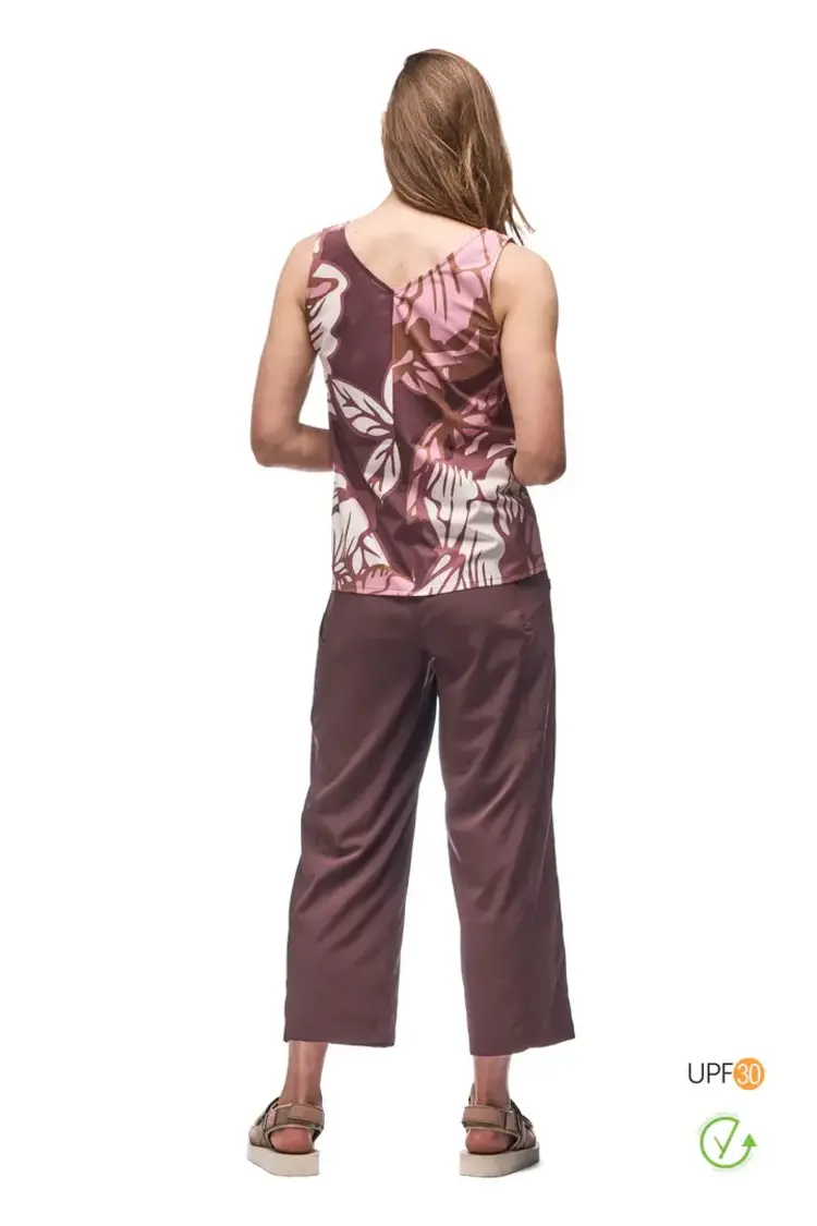 INDYEVA WOMEN'S HALKA II TOP | BURGUNDY PIWONIA