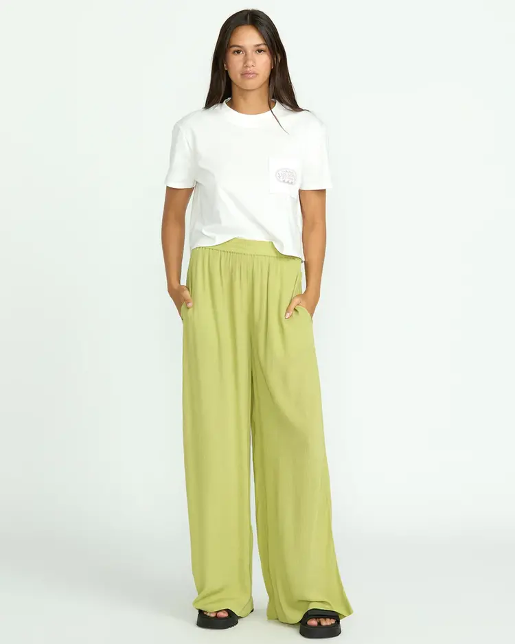 VOLCOM WOMEN'S STONESHINE JUNKI PANT | PEA GREEN
