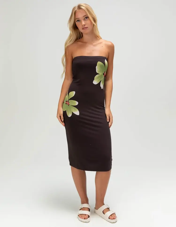 VOLCOM WOMEN'S STARSTONE GLOW DRESS | BLACK