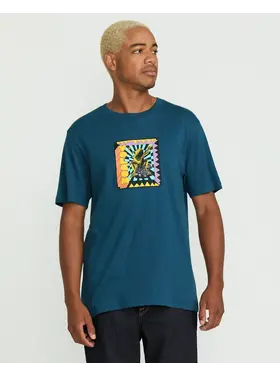 VOLCOM MEN'S DOOM FROG S/S TEE | DEEP BLUE