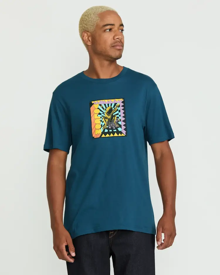 VOLCOM MEN'S DOOM FROG S/S TEE | DEEP BLUE