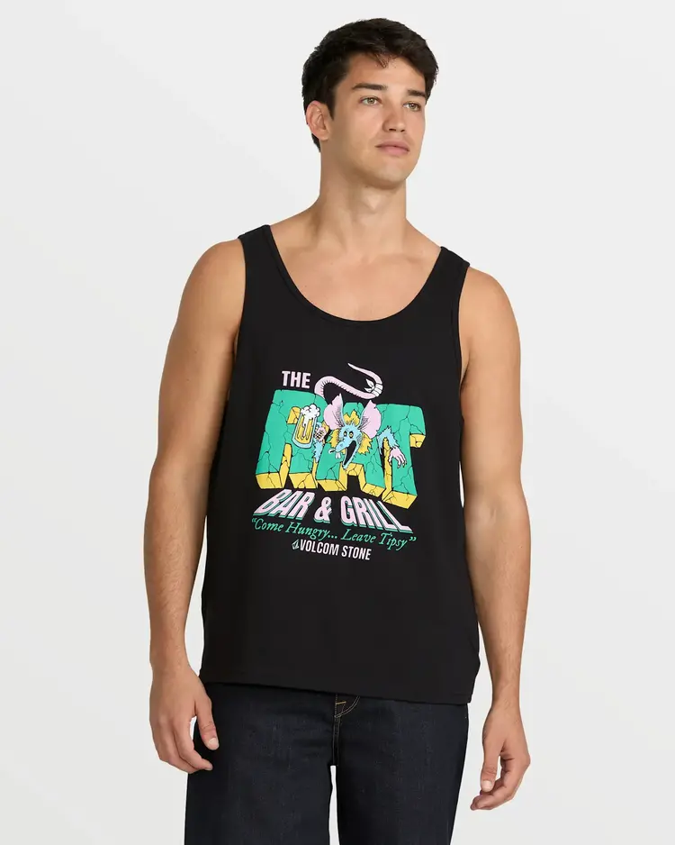 VOLCOM MEN'S RAT BAR TANK | BLACK