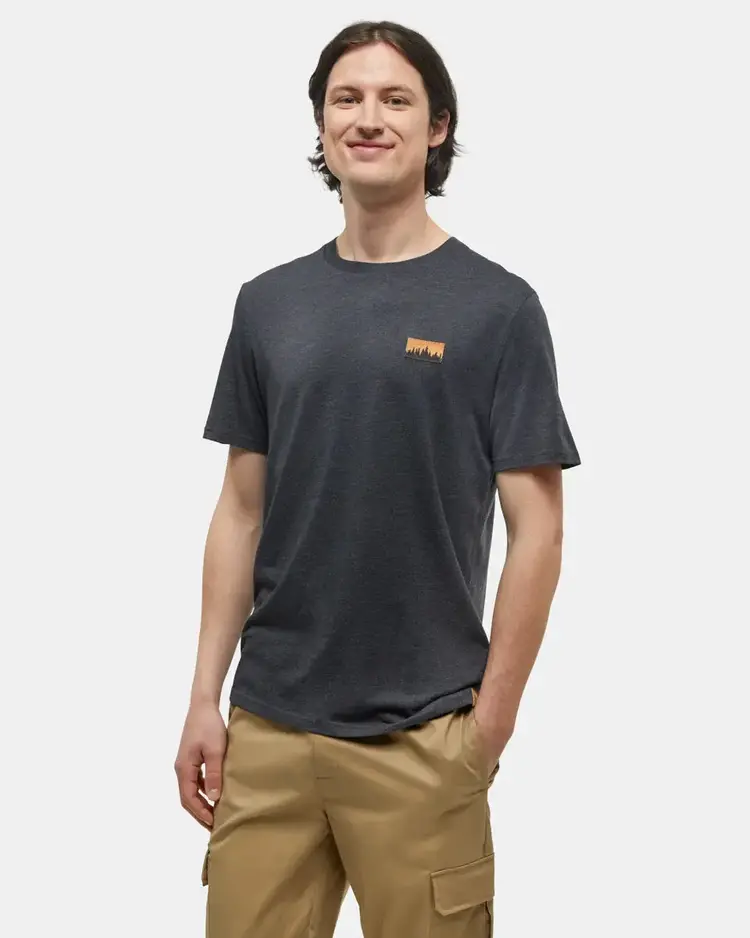 TENTREE MEN'S JUNIPER CORK PATCH T-SHIRT | BLACK