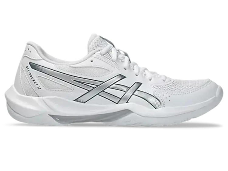 ASICS WOMEN'S GEL-ROCKET 12 | WHITE/SILVER
