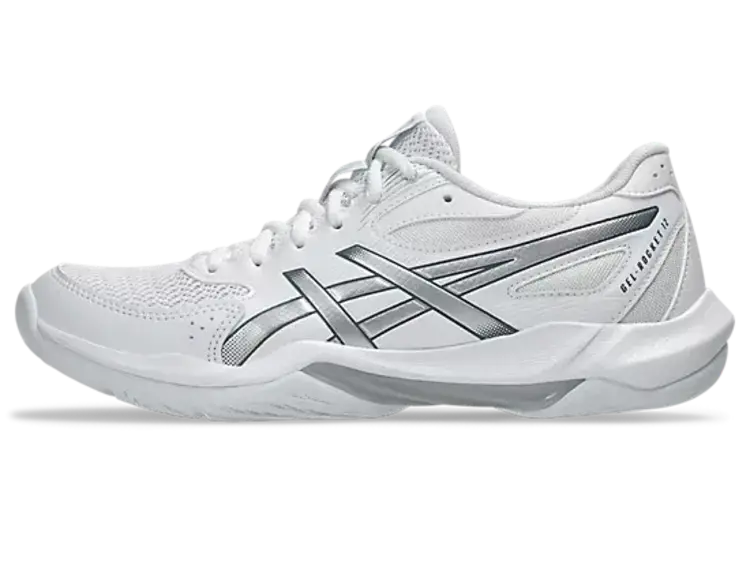 ASICS WOMEN'S GEL-ROCKET 12 | WHITE/SILVER