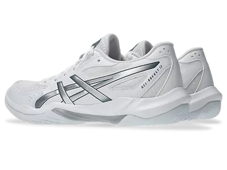 ASICS WOMEN'S GEL-ROCKET 12 | WHITE/SILVER