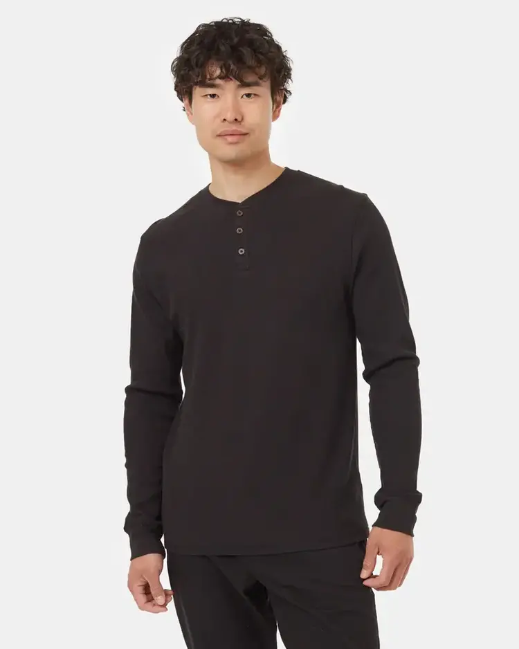 TENTREE MEN'S FREEMONT HENLEY | BLACK