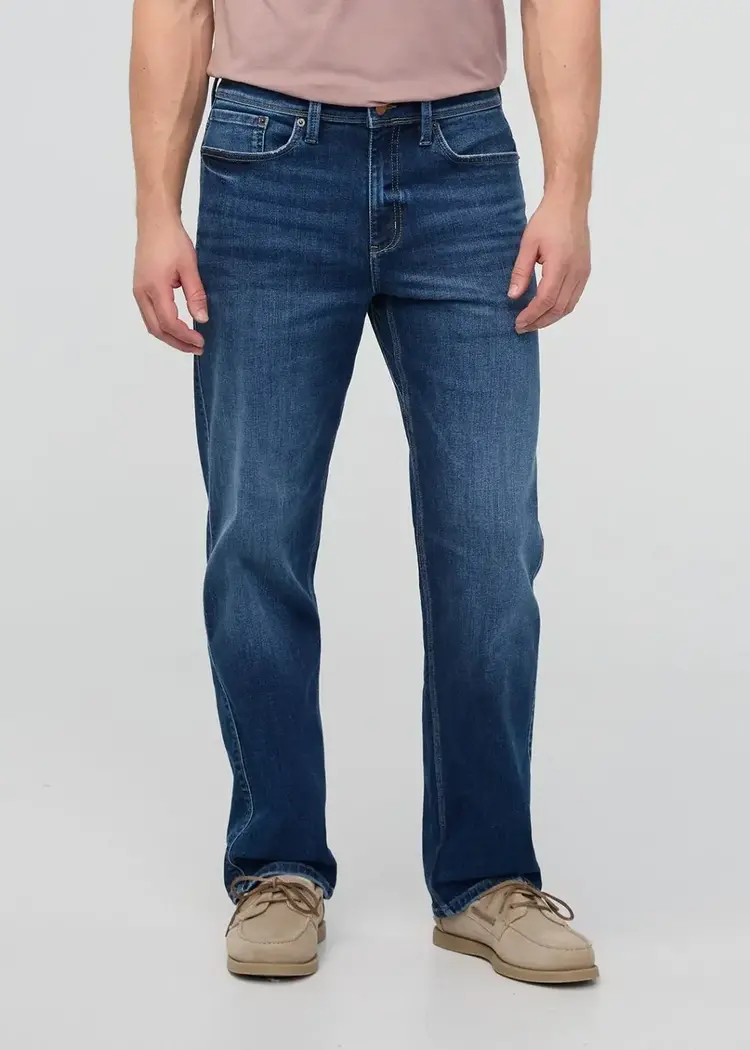 DUER MEN'S PERFORMANCE DENIM+ RELAXED STRAIGHT | PRAIRIE INDIGO