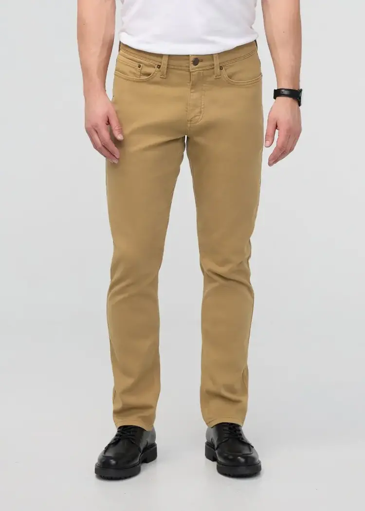 DUER MEN'S NO SWEAT RELAXED TAPER PANT | CAMEL