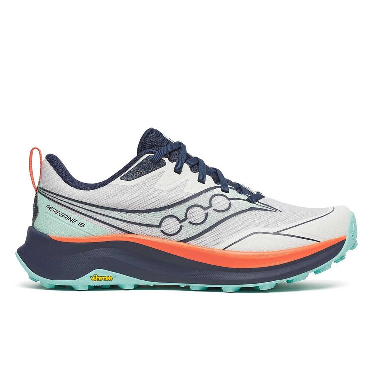 SAUCONY WOMEN'S PEREGRINE 16 | WHITE/NAVY
