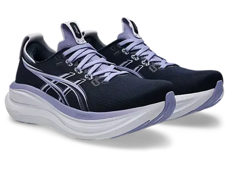 ASICS WOMEN'S GEL-NIMBUS 28 | MIDNIGHT/BLUEBELL