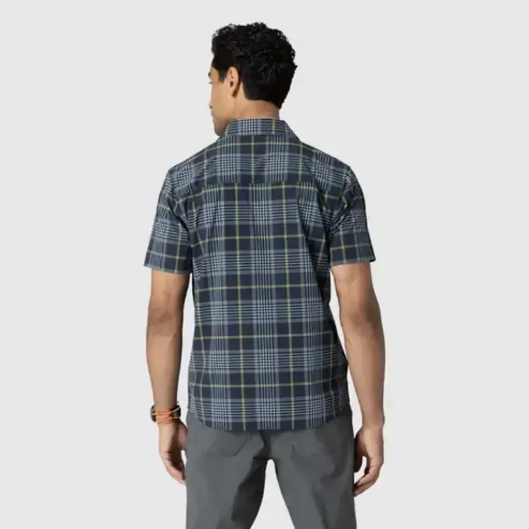 OUTDOOR RESEARCH MEN'S ASTROMAN S/S SUN SHIRT | DARK NAVY PLAID