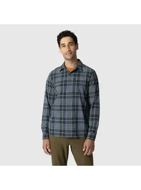 OUTDOOR RESEARCH MEN'S ASTROMAN L/S SUN SHIRT | DARK NAVY PLAID