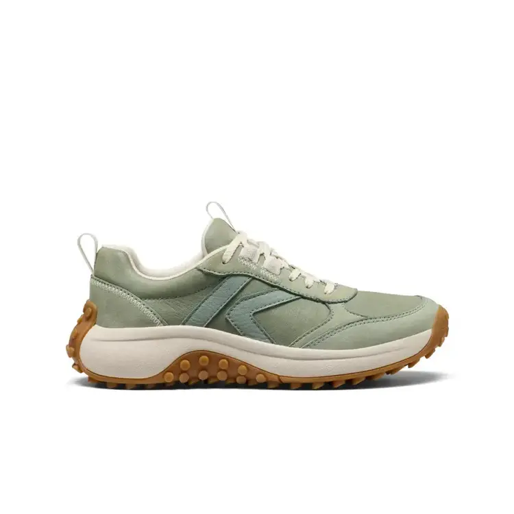 KEEN WOMEN'S KS86 LEATHER SNEAKER | LILY PAD/BIRCH